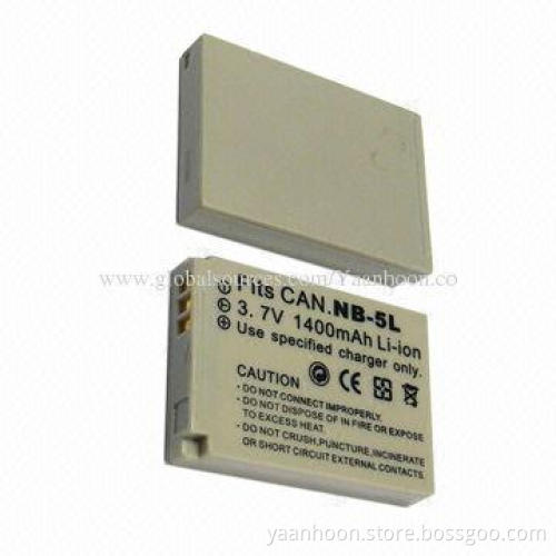 Camera Battery, Fit for Canon NB-5L, Replacement for Canon XUS 900/950/ISSD700/IXUS90/SX200